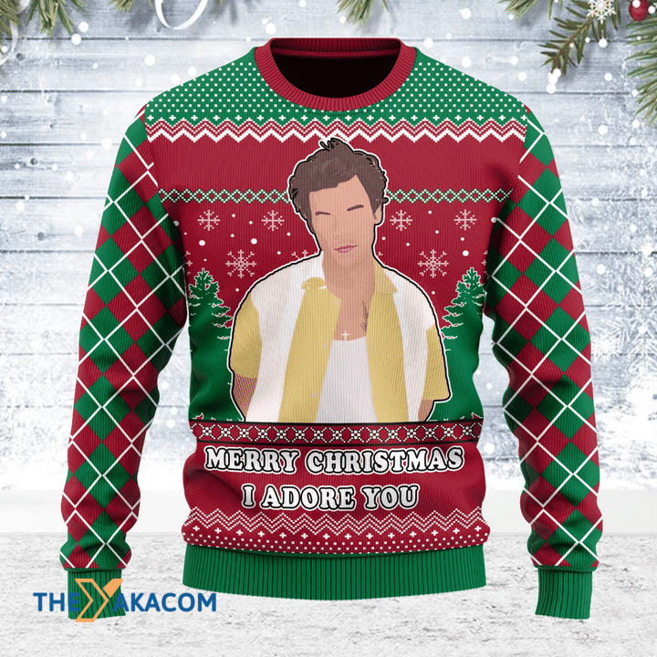 Merry Xmas I Adore You Harry Christmas Awesome Gift For Christmas Ugly Christmas Sweater