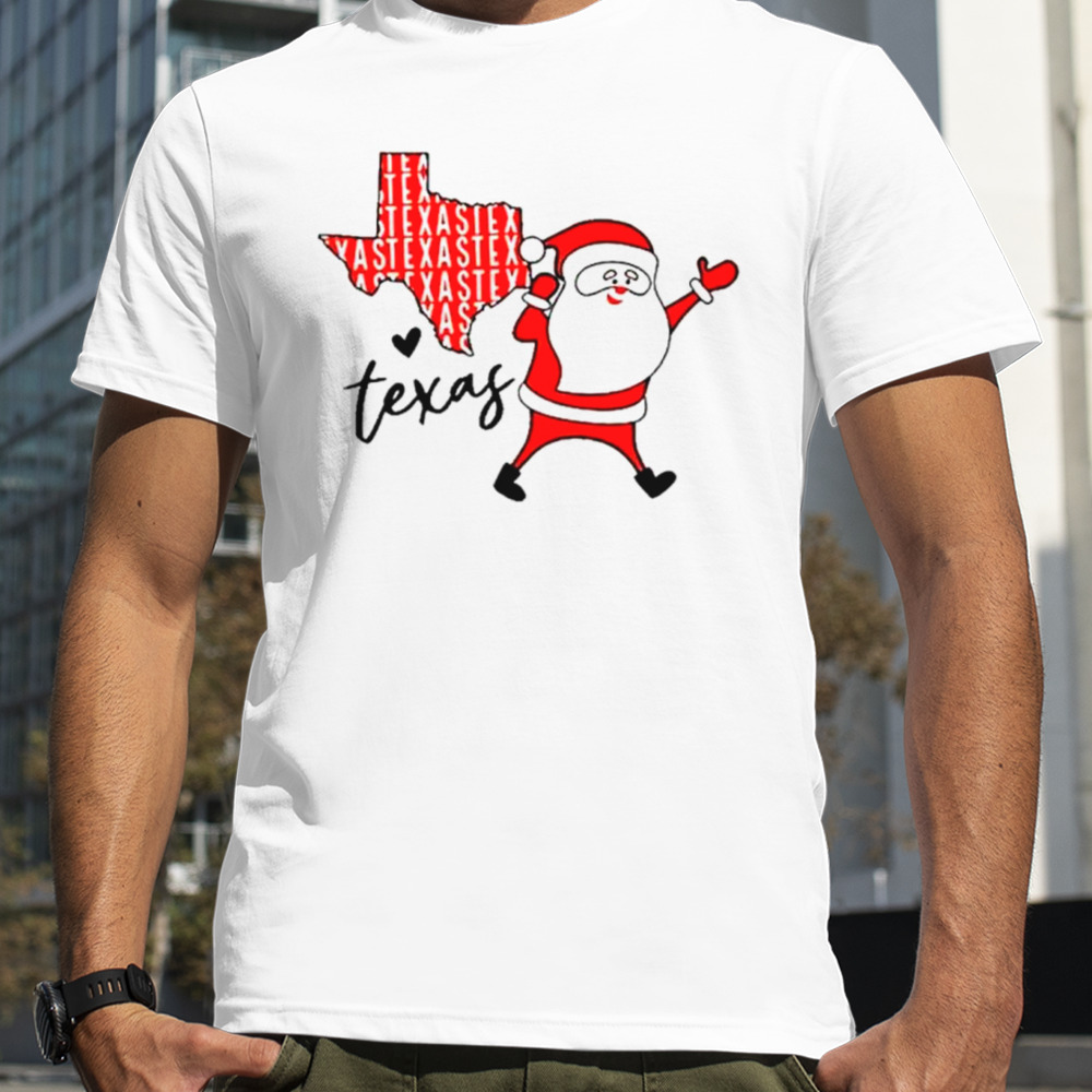 Santa claus casual Texas Christmas shirt