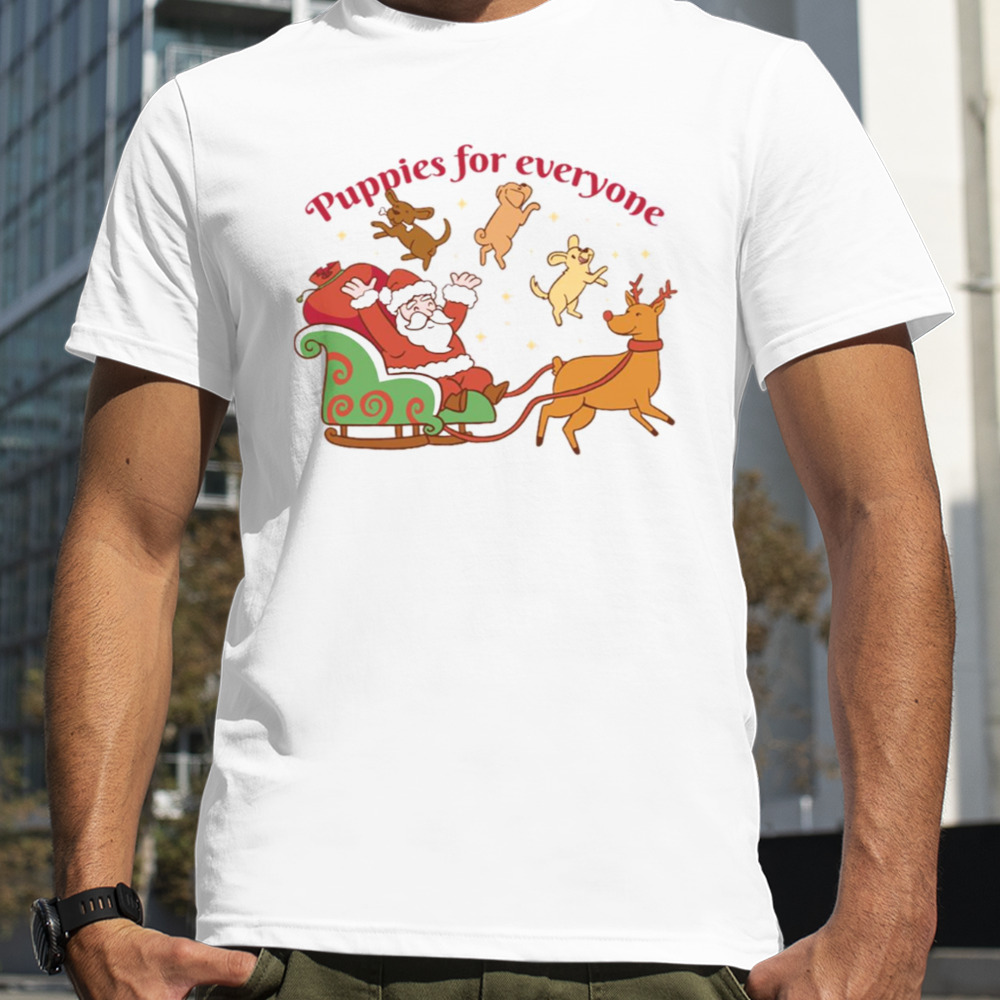 Santa’s Sliding Puppies Bringing Joy To Everyone This Christmas shirt