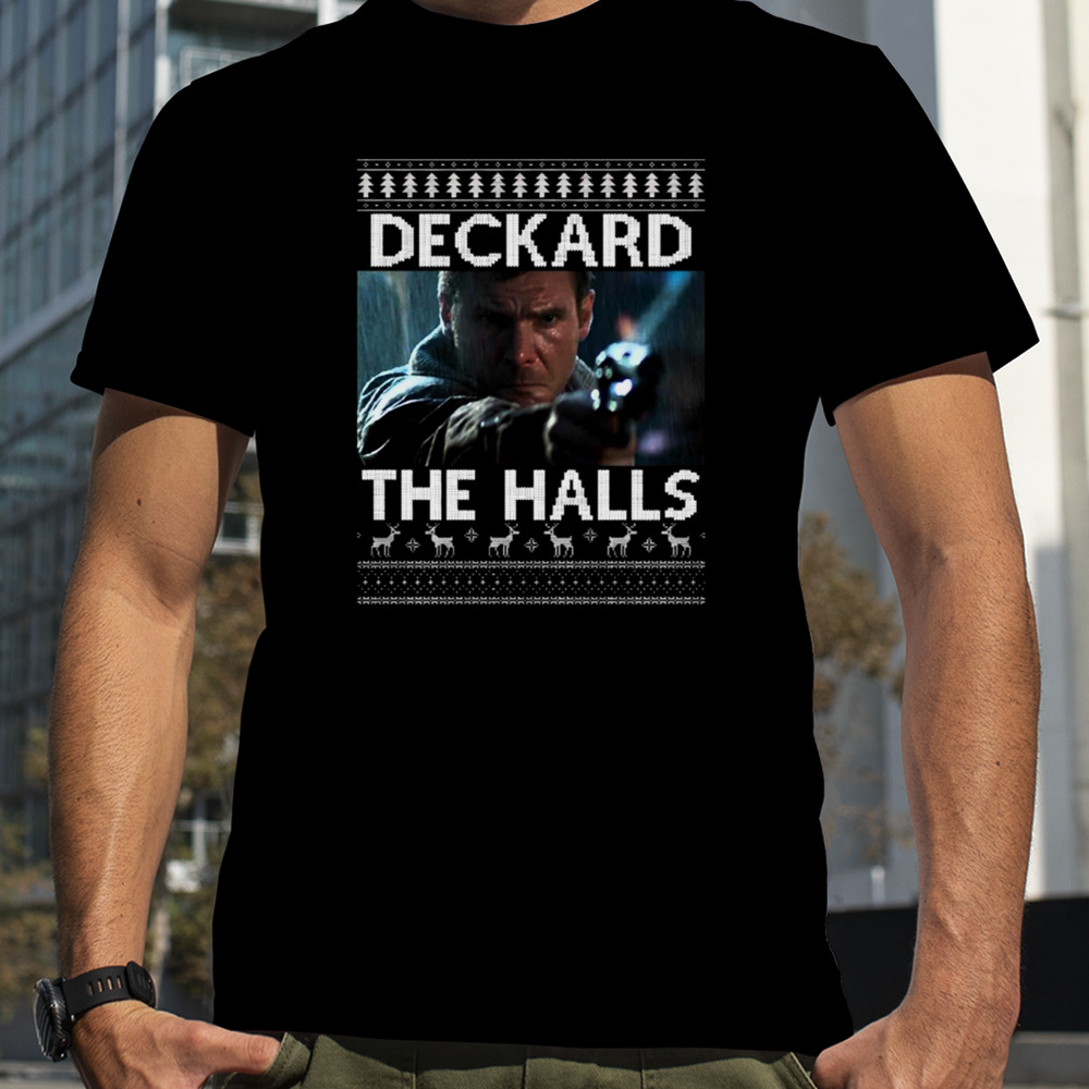 Deckard The Halls Blade Runner Christmas Knit shirt