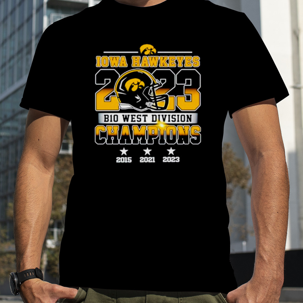 Iowa Hawkeyes 2023 B10 West Division Champions shirt