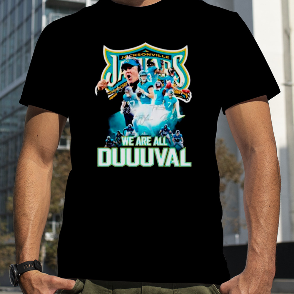 Jacksonville Jaguars we are all Duuuval signatures shirt