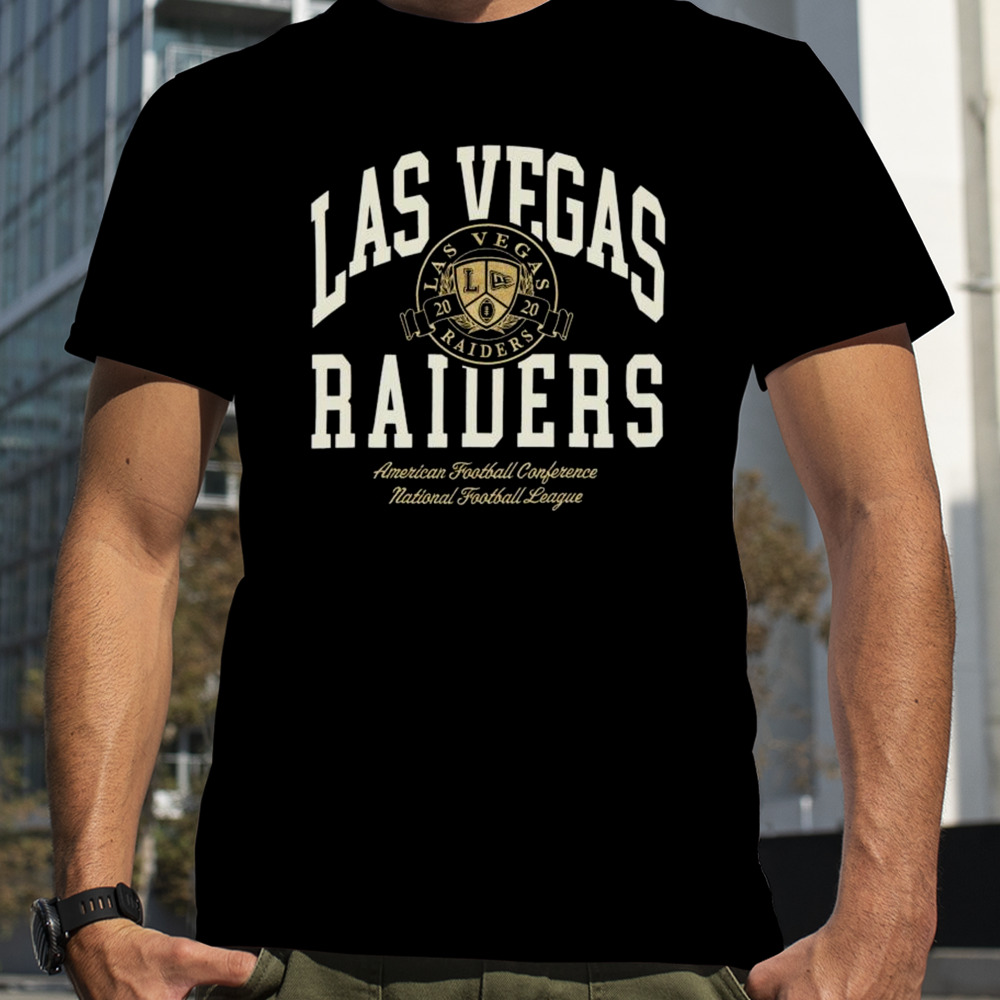 Las Vegas Raiders Letterman Classic American Football Conference National Football League T-shirt