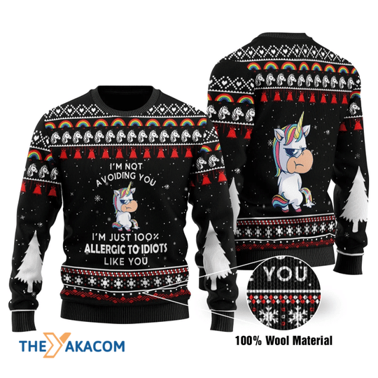 Merry Xmas I'm Not Avoiding You Gift For Christmas Party Ugly Christmas Sweater