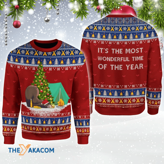 Merry Xmas It's The Most Wonderful Time Of The Year Gift For Christmas Party Ugly Christmas Sweater