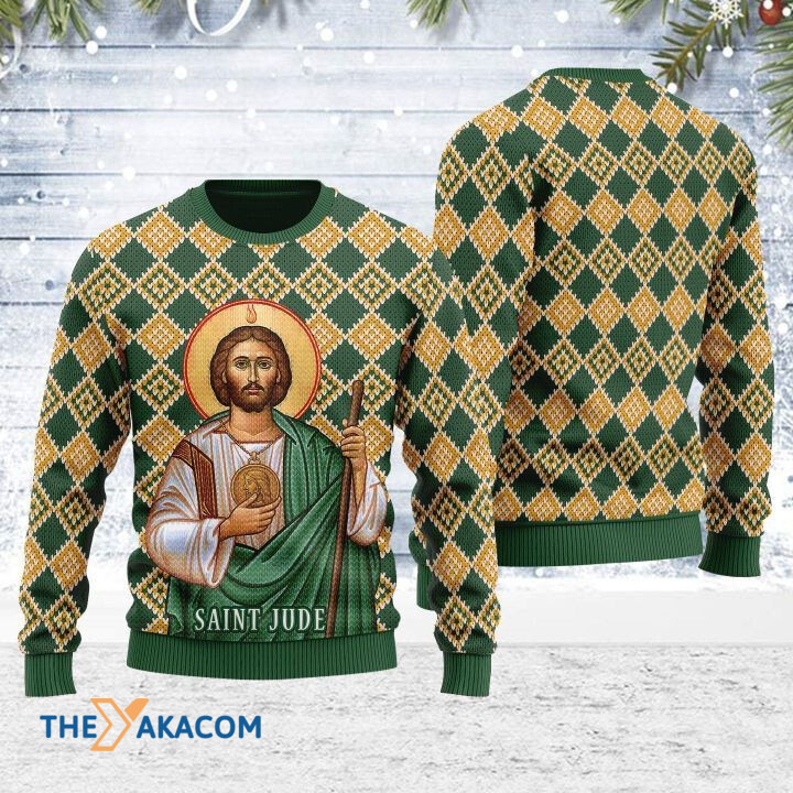 Merry Xmas Jude The Apostle Awesome Gift For Christmas Ugly Christmas Sweater