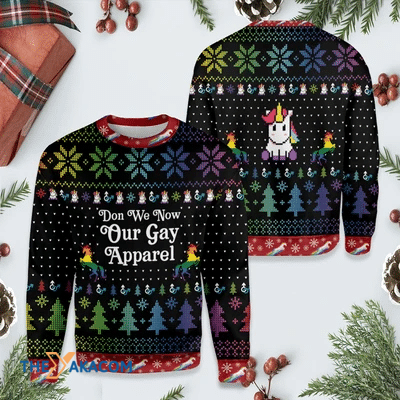 Merry Xmas LGBT Don't We Now Our Gay Apparel Gift For Christmas Party Ugly Christmas Sweater