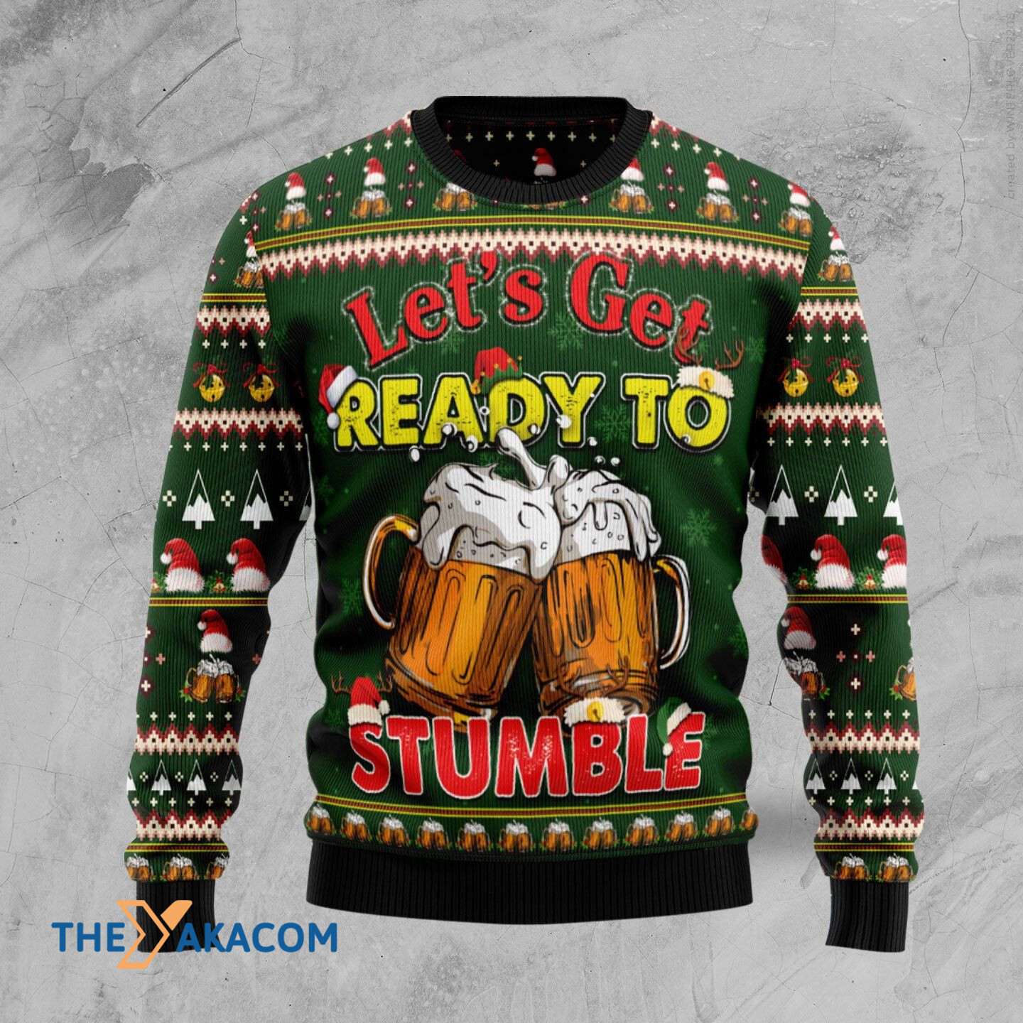 Merry Xmas Lets Get Ready To Stumble Beer Awesome Gift For Christmas Ugly Christmas Sweater