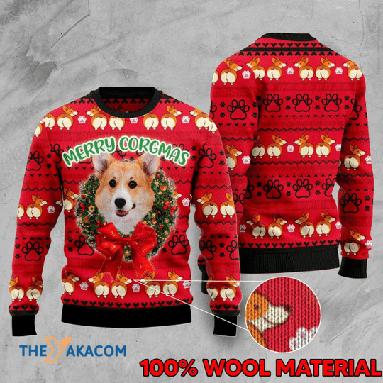 Merry Xmas Merry Corgmas With Corgi Bubble Butt Gift For Christmas Party Ugly Christmas Sweater