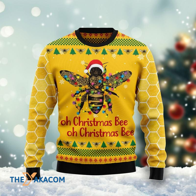 Merry Xmas Oh Christmas Bee Awesome Gift For Christmas Ugly Christmas Sweater