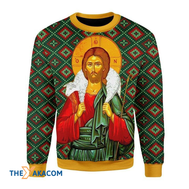 Merry Xmas Orthodox Jesus Christ Awesome Gift For Christmas Ugly Christmas Sweater