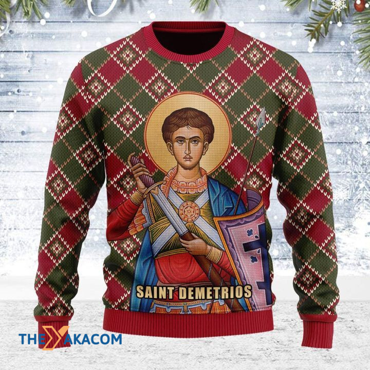 Merry Xmas Saint Demetrios Awesome Gift For Christmas Ugly Christmas Sweater