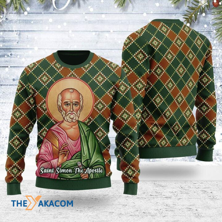 Merry Xmas Saint Simon The Zealot Awesome Gift For Christmas Ugly Christmas Sweater