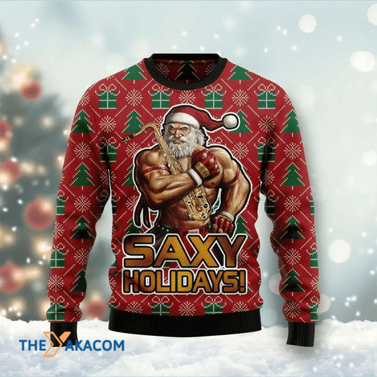 Merry Xmas Santa Claus Sexy Holidays Gift For Christmas Party Ugly Christmas Sweater