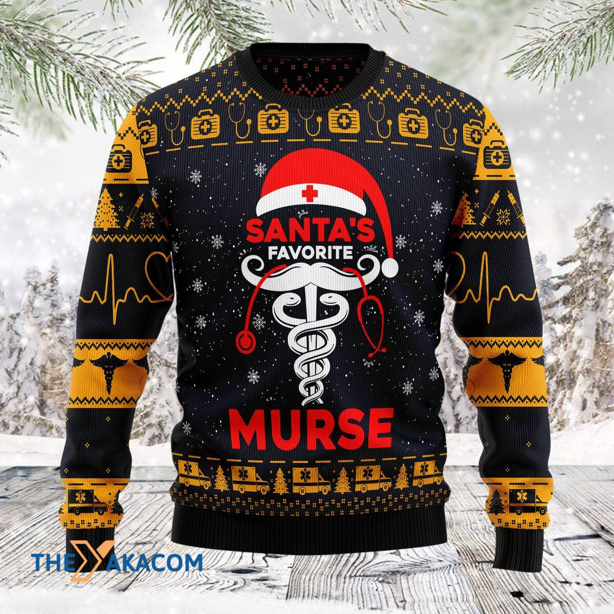 Merry Xmas Santa's Farvorite Murse Awesome Gift For Christmas Ugly Christmas Sweater