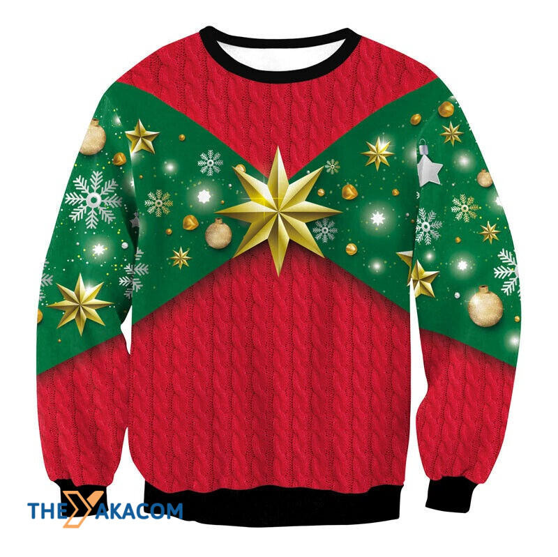 Merry Xmas Star Awesome Gift For Christmas Ugly Christmas Sweater