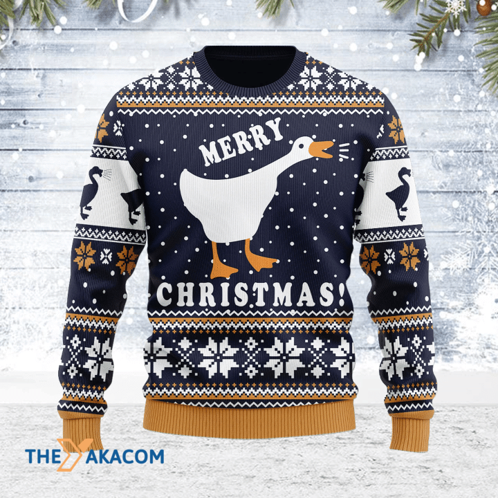 Merry Xmas The Untitled Goose Awesome Gift For Christmas Ugly Christmas Sweater