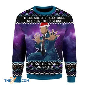 Merry Xmas There Are Literally More Stars In The Universe Than There Are On Earth Gift For Christmas Party Ugly Christmas Sweater