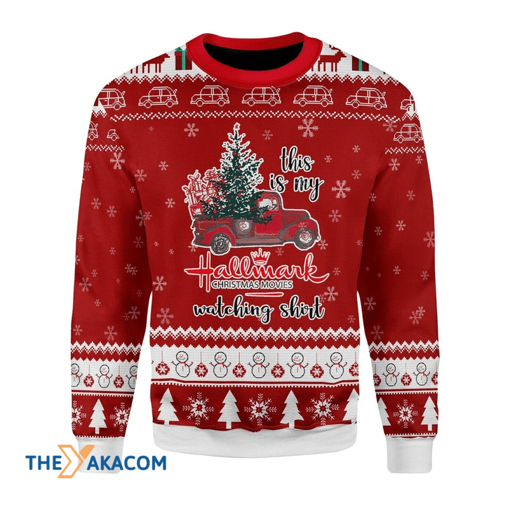 Merry Xmas This Is My Hallmark Movie Awesome Gift For Christmas Ugly Christmas Sweater