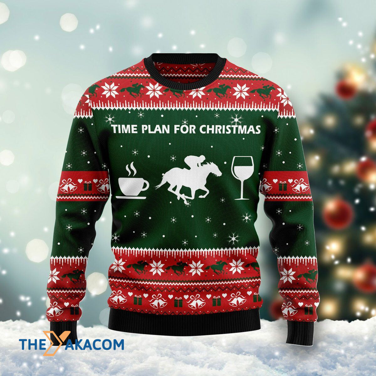 Merry Xmas Time Plan For Christmas Horse Racing Awesome Gift For Christmas Ugly Christmas Sweater