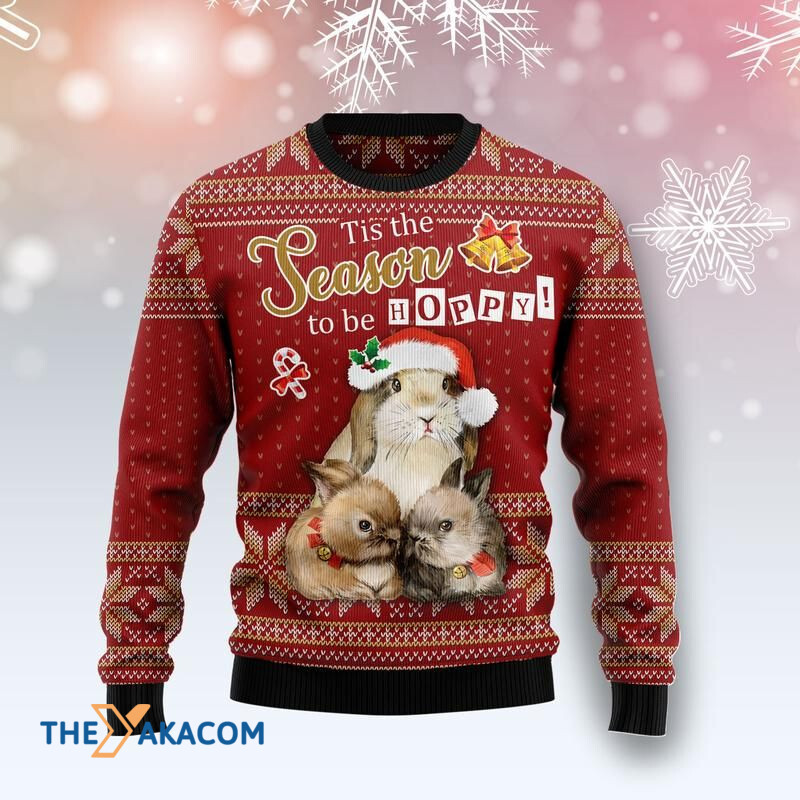 Merry Xmas Tis The Season To Be Hoppy Awesome Gift For Christmas Ugly Christmas Sweater