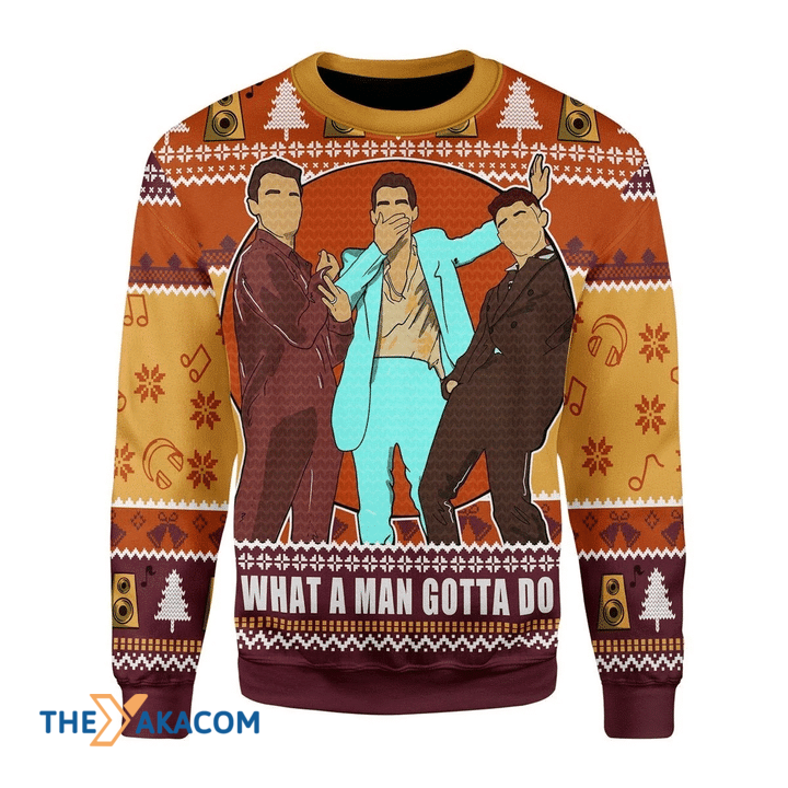 Merry Xmas What A Man Gotta Do Awesome Gift For Christmas Ugly Christmas Sweater