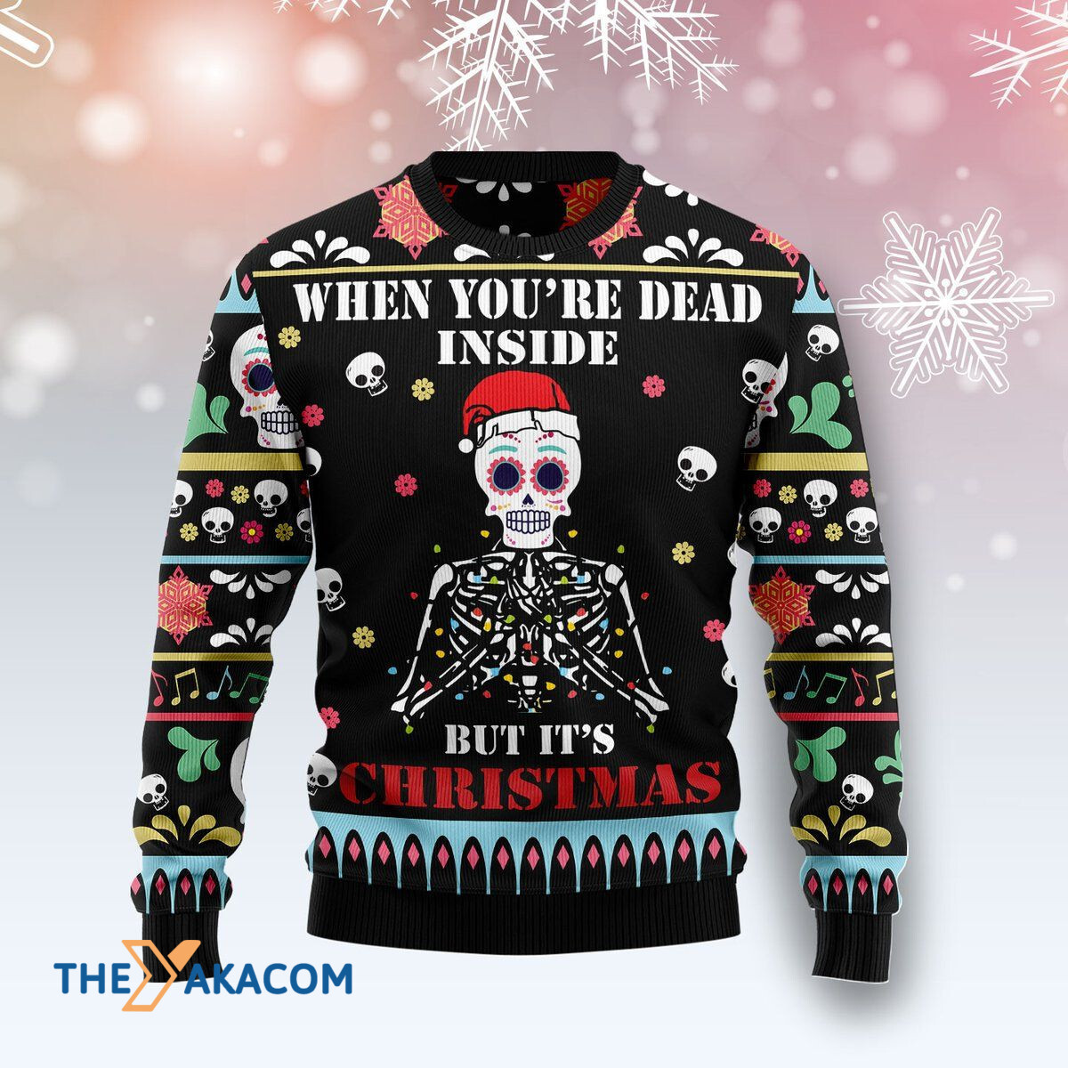 Merry Xmas When You're Dead Inside Awesome Gift For Christmas Ugly Christmas Sweater