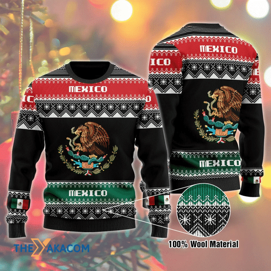 Merry Xmas Wonderful Mexico Gift For Christmas Party Ugly Christmas Sweater