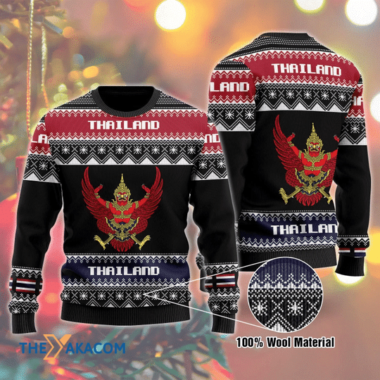 Merry Xmas Wonderful Thailand Gift For Christmas Party Ugly Christmas Sweater