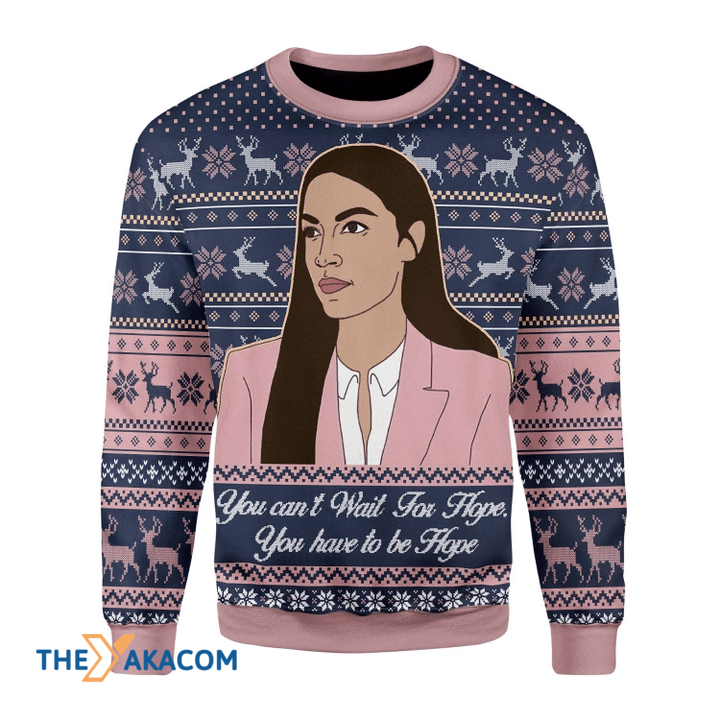 Merry Xmas You Can't Wait For Hope You Have To Be Hope Awesome Gift For Christmas Ugly Christmas Sweater