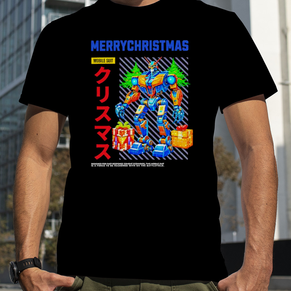 Mobile Suit Gundam Merry Christmas gift shirt