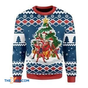 Music Band All I Want For Christmas Is Rock And Rol Gift For Christmas Ugly Christmas Sweater