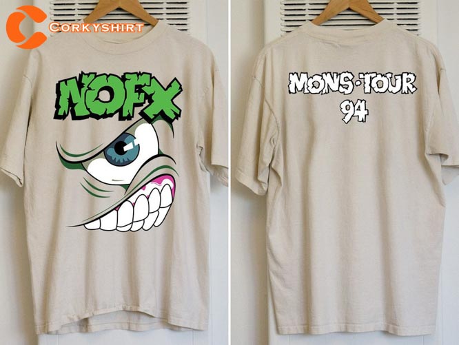 NOFX Punk Rock Band Eyes Mons Monster Tour 94 T-Shirt Anniversary Gift