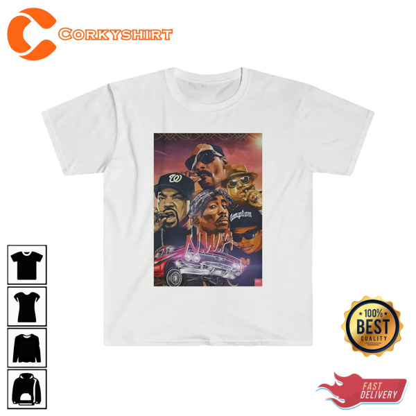 NWA Gift for Fans Hip Hop Rap Unisex Graphic T-Shirt Design