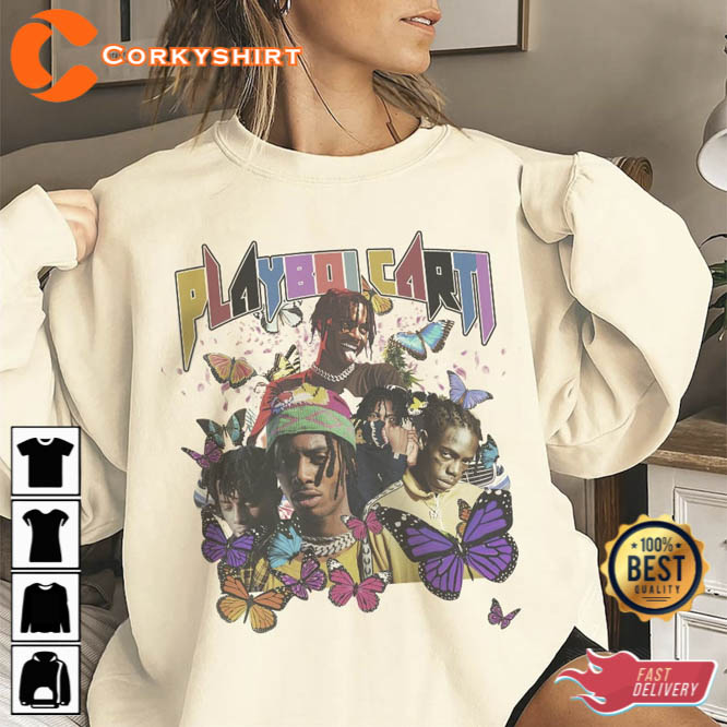 Playboi Carti Streetwear Gifts Shirt V1 Hip Hop 90s