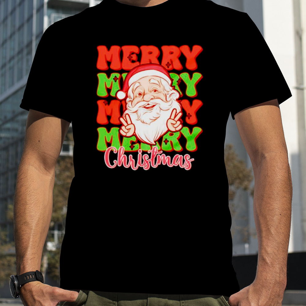 Santa Christmas merry merry merry Christmas shirt