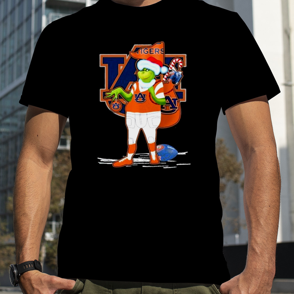 Santa Grinch Auburn Tigers Gift Christmas shirt