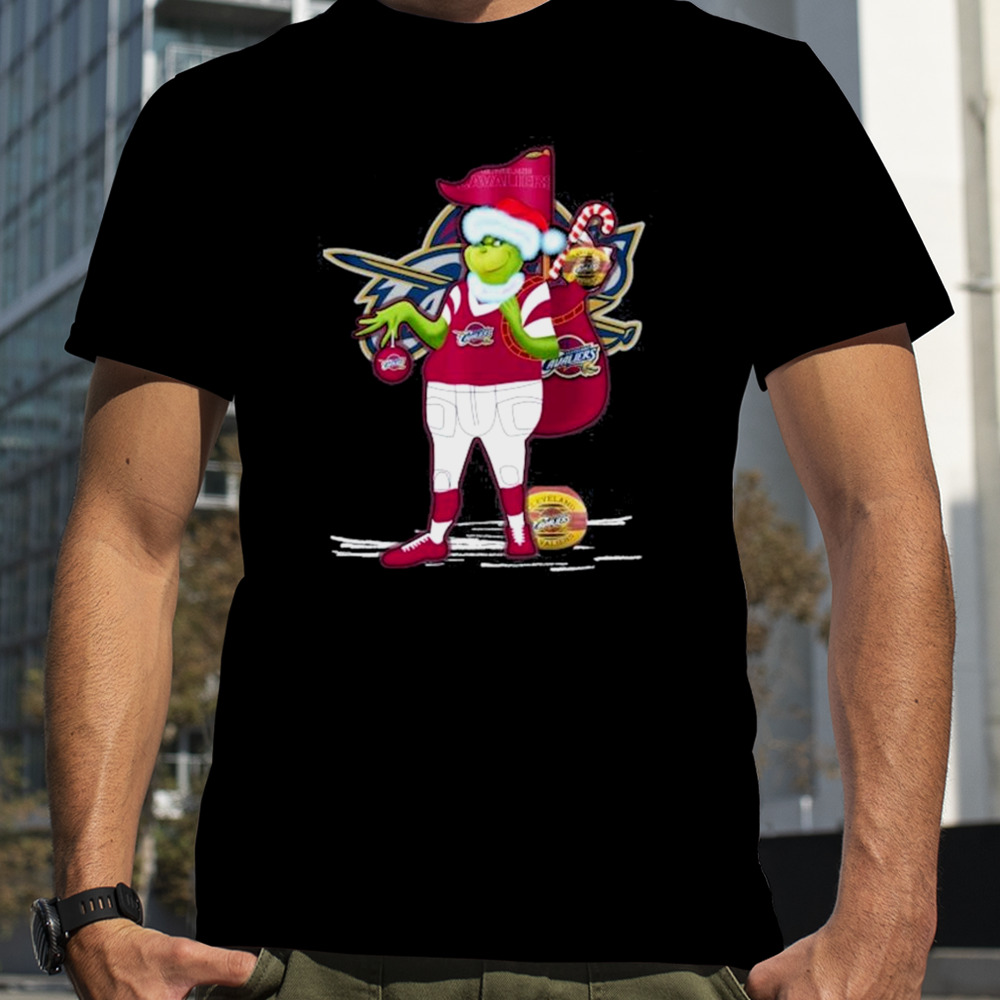 Santa Grinch Cleveland Cavaliers Gift Christmas shirt