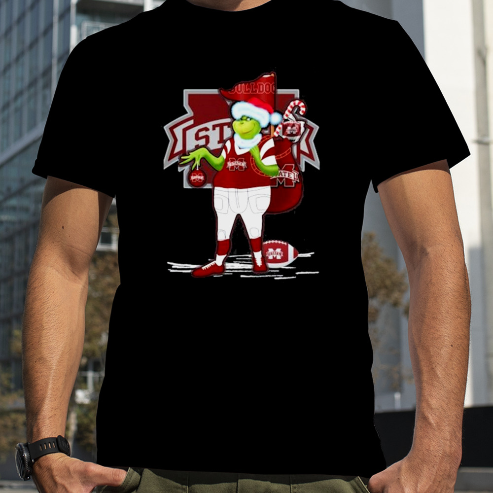 Santa Grinch Mississippi State Bulldogs Gift Christmas shirt