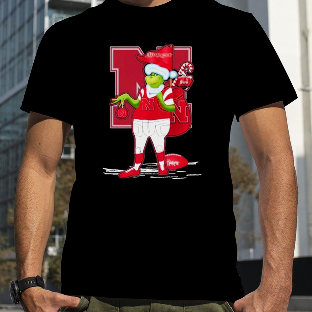 Santa Grinch Nebraska Cornhuskers Gift Christmas tshirt