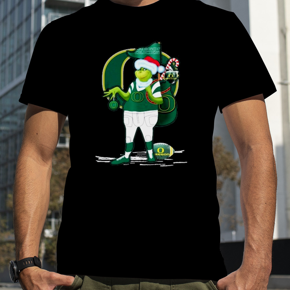 Santa Grinch Oregon Ducks Gift Christmas shirt