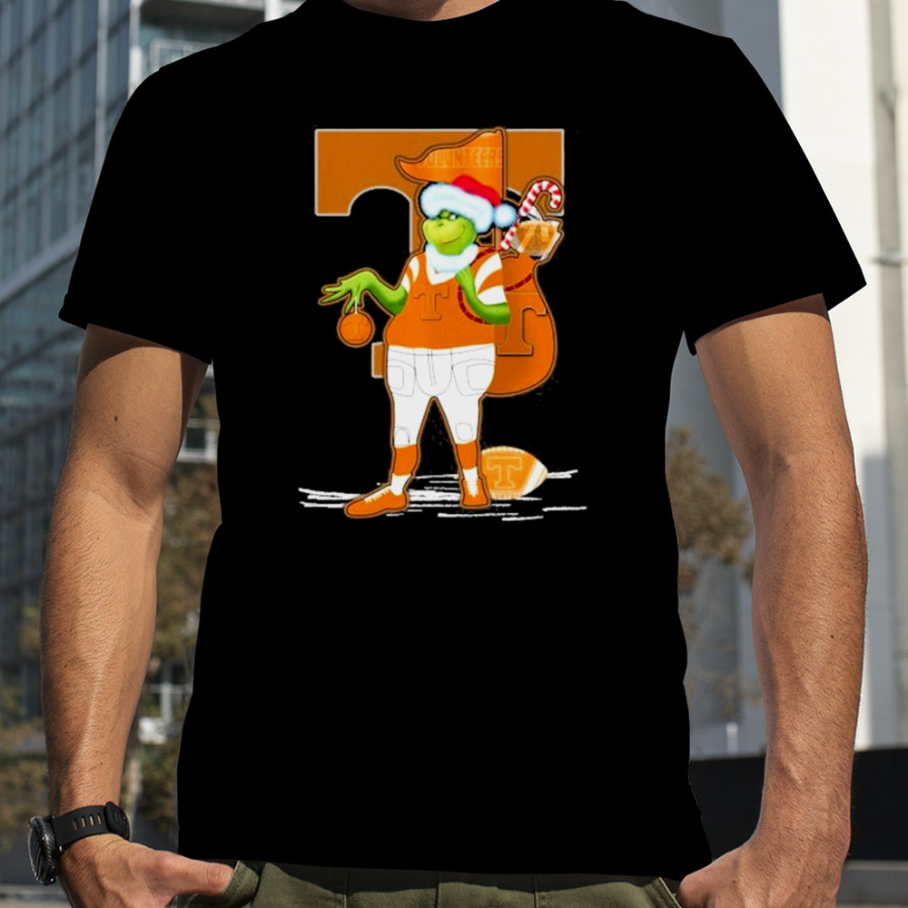 Santa Grinch Tennessee Volunteers Gift Christmas shirt