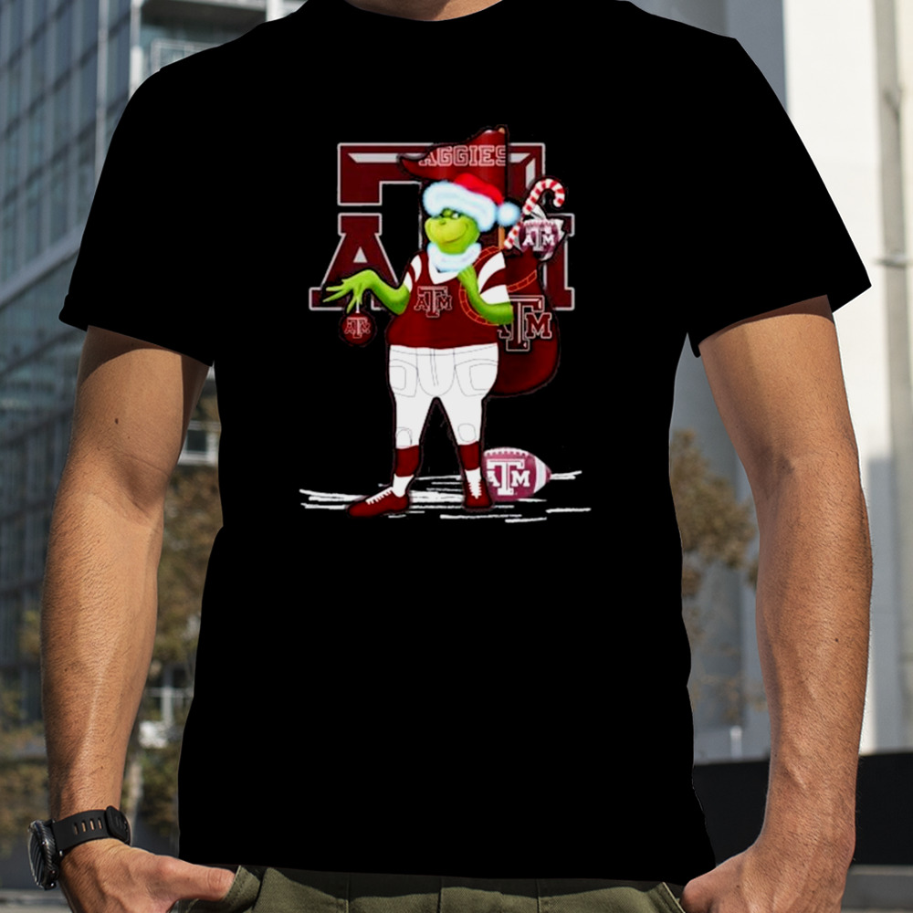 Santa Grinch Texas A&m Aggies Gift Christmas shirt