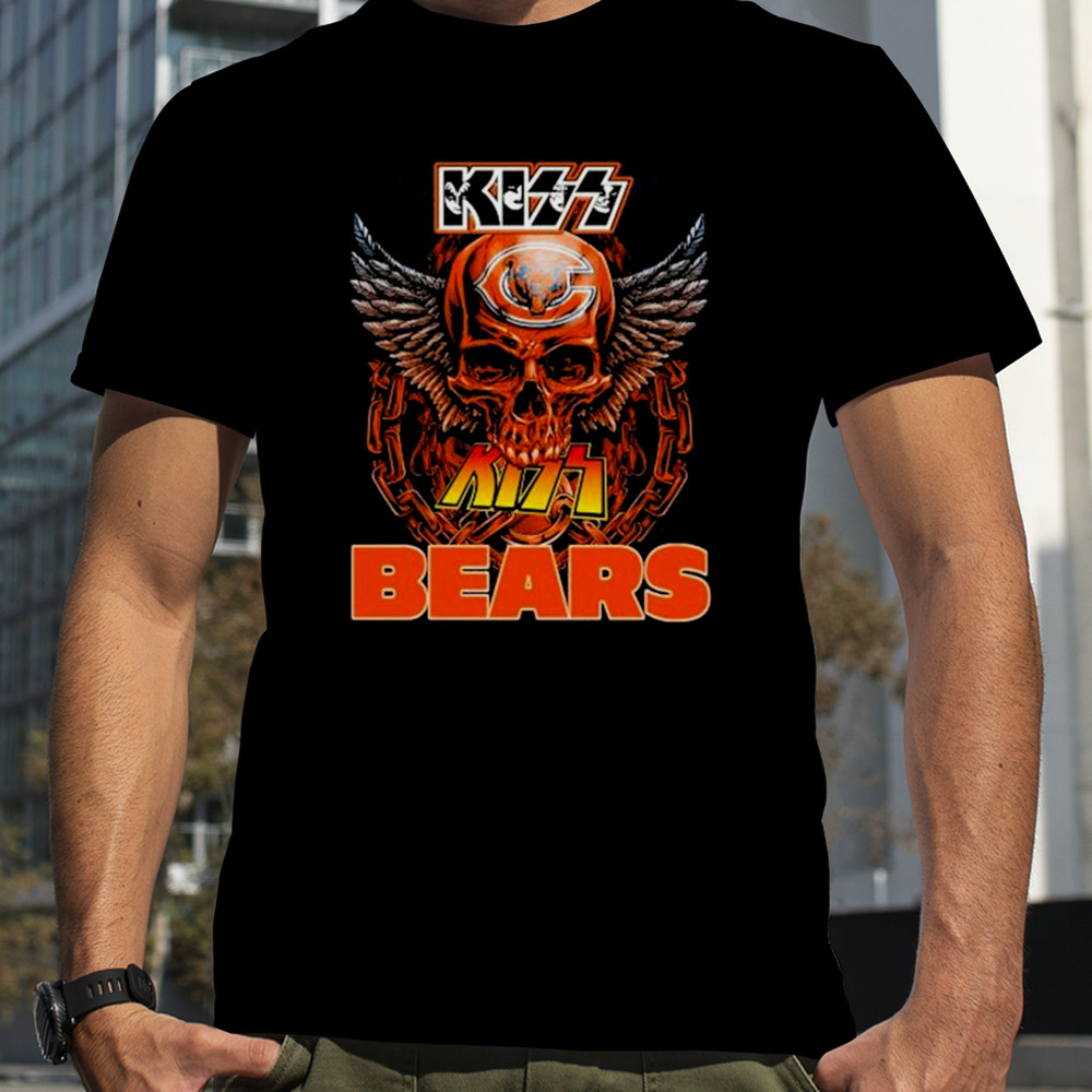 Skull Wings Kiss Chicago Bears 2023 shirt