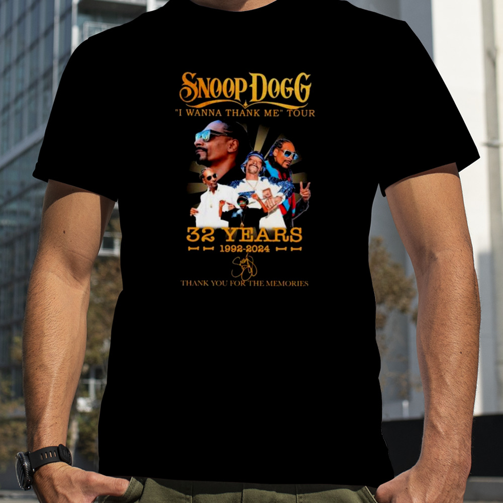 Snoop Dogg I Wanna Thank Me Tour 32 Years 1992-2024 Signature shirt