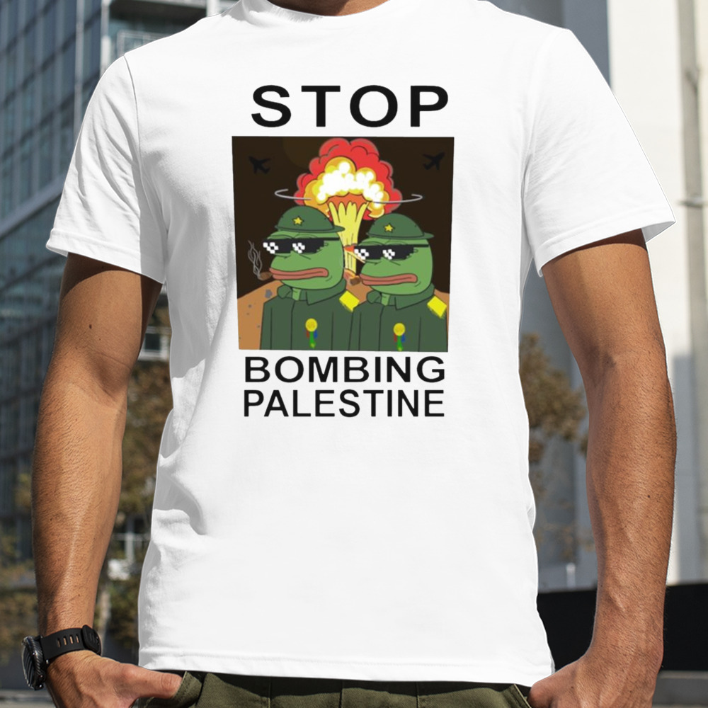 Stop bombing palestine shirt