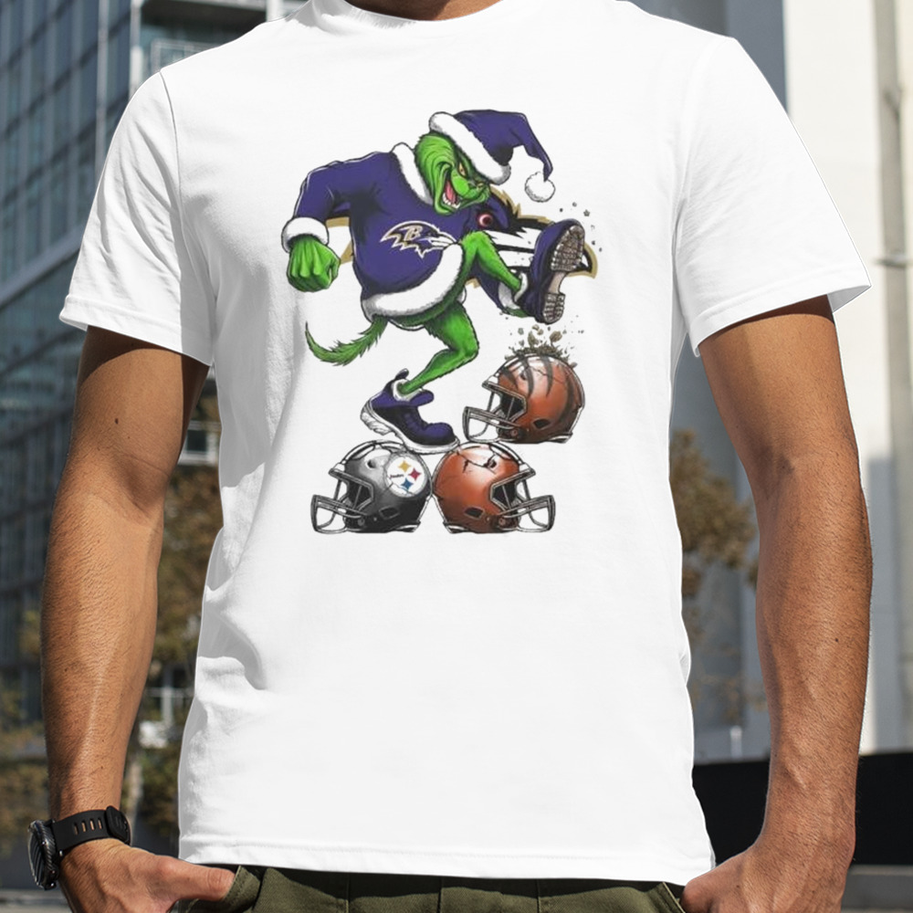 The Grinch Baltimore Ravens Stomp On NFL Teams Christmas Logo shirt