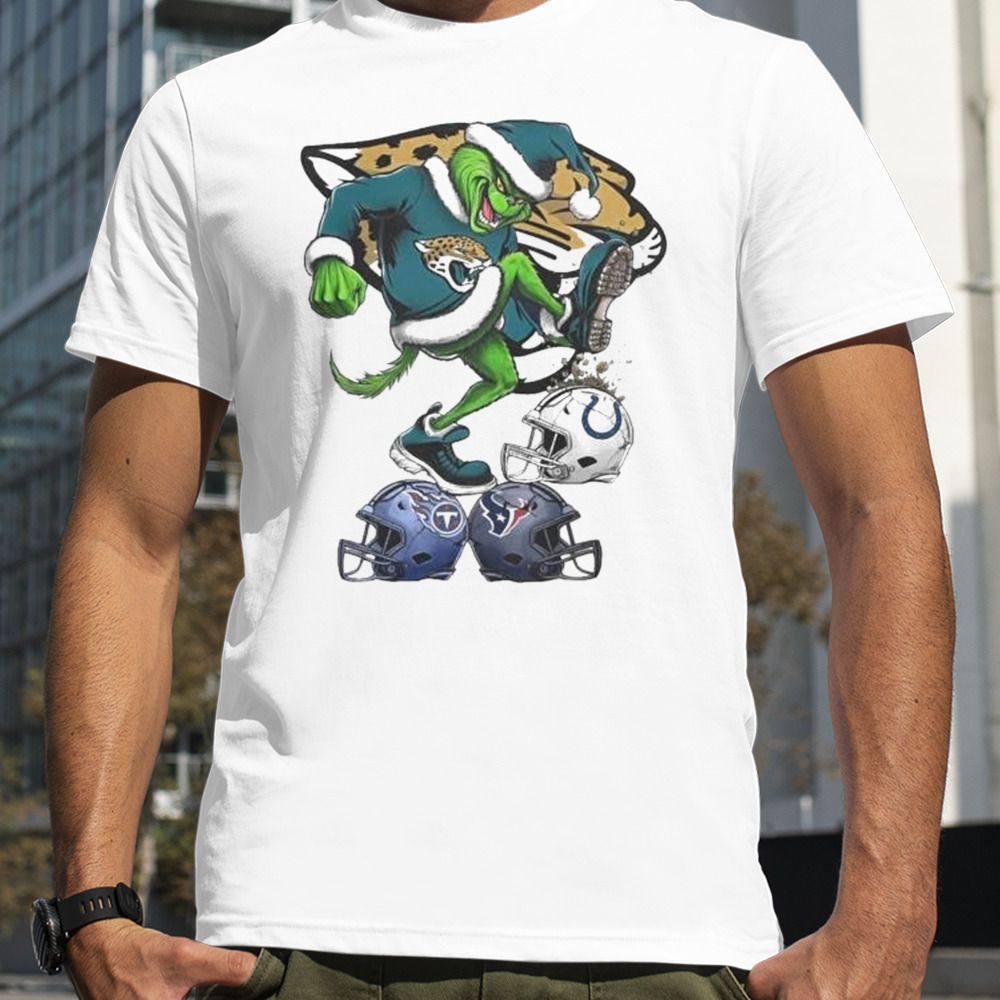 The Grinch Jacksonville Jaguars Stomp On NFL Teams Christmas Logo shirt