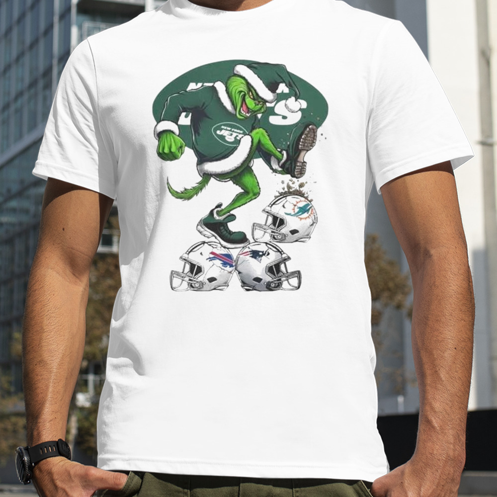 The Grinch New York Jets Stomp On NFL Teams Christmas Logo shirt