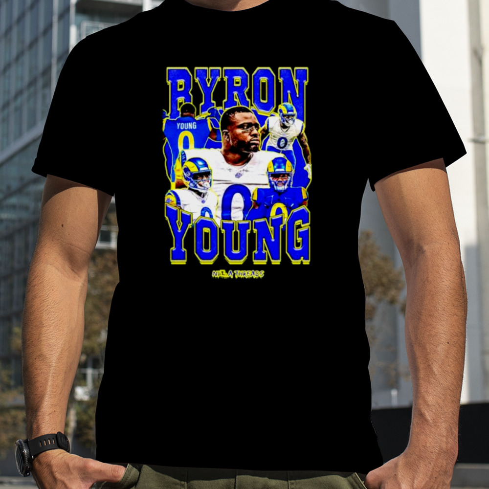 Tyler Baron Wearing Byron Young Graphic shirt